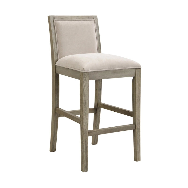 Modern Upholstered 30.5-Inch BarStools with Cushioned Seat and Back, Set of 2