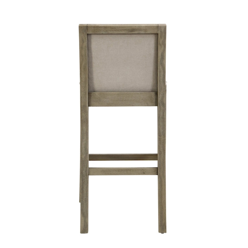 Modern Upholstered 30.5-Inch BarStools with Cushioned Seat and Back, Set of 2