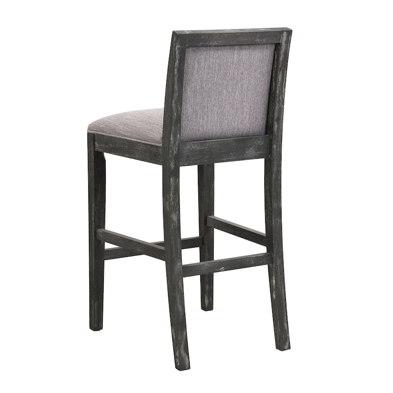 Modern Upholstered 30.5-Inch BarStools with Cushioned Seat and Back, Set of 2