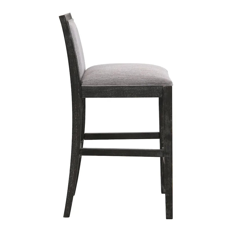 Modern Upholstered 30.5-Inch BarStools with Cushioned Seat and Back, Set of 2