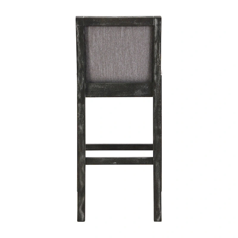 Modern Upholstered 30.5-Inch BarStools with Cushioned Seat and Back, Set of 2