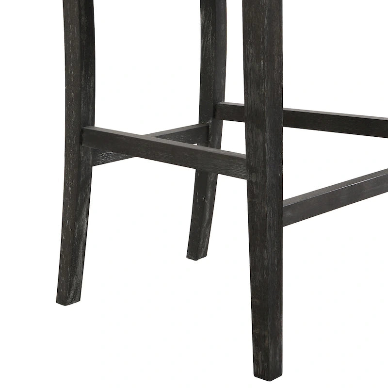 Modern Upholstered 30.5-Inch BarStools with Cushioned Seat and Back, Set of 2
