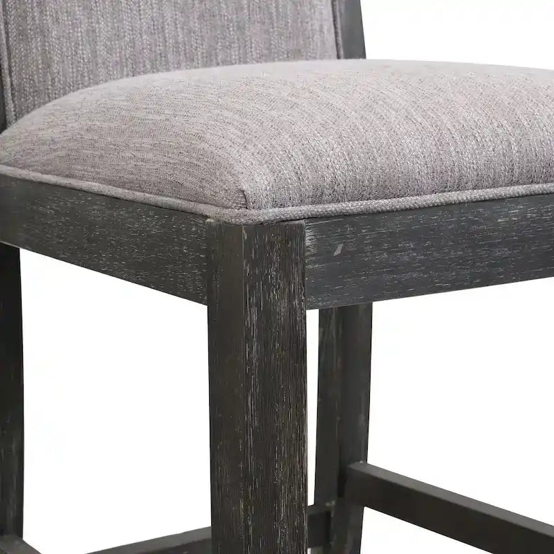 Modern Upholstered 30.5-Inch BarStools with Cushioned Seat and Back, Set of 2