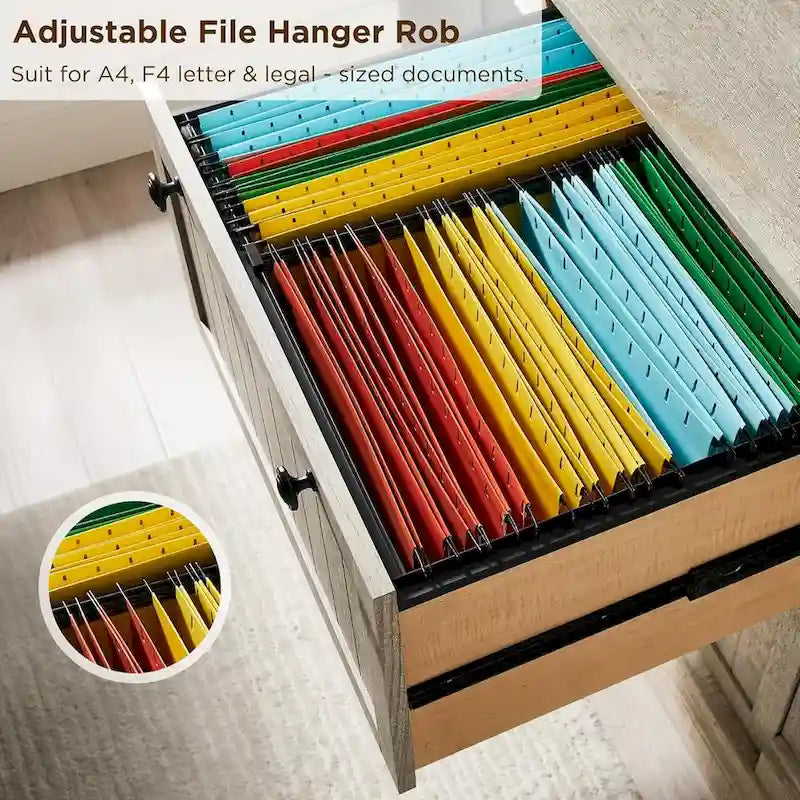 Farmhouse File Cabinet, Wood Lateral Filing Cabinet, Storage Cabinet