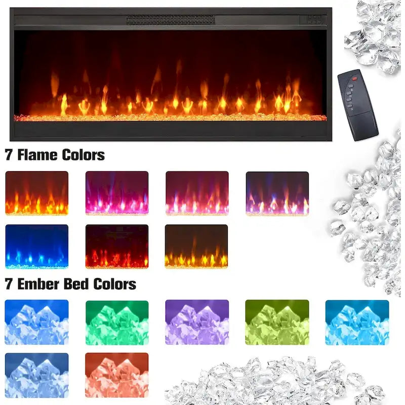 Fireplace-style TV stand