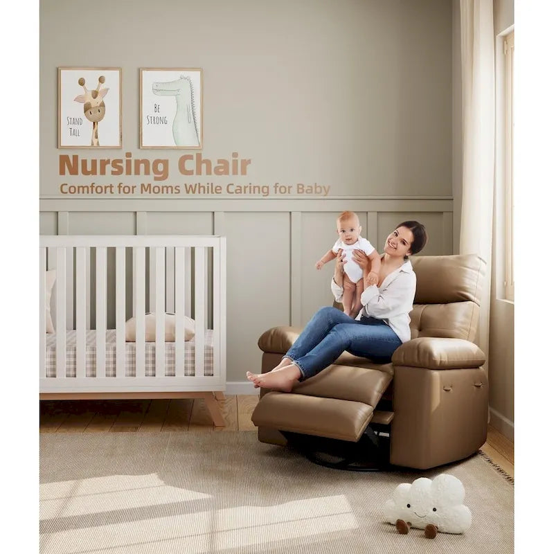 360 Swivel Oversized Recliner Chairs with Heat and Massage - Lazy Recliner Chair