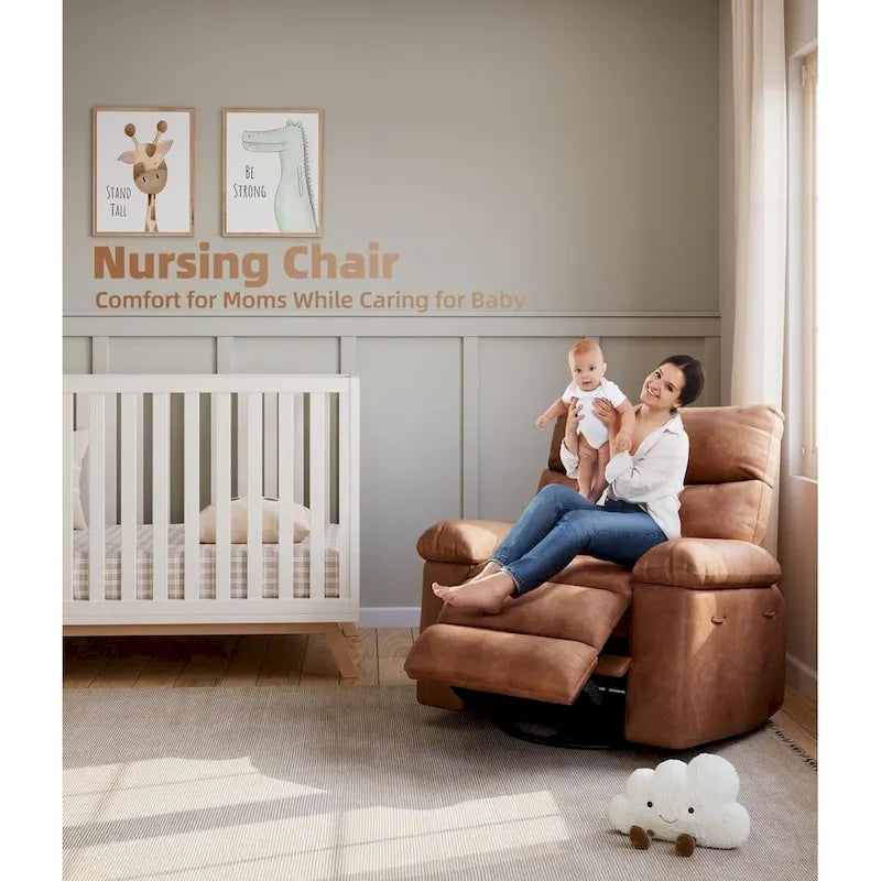 360 Swivel Oversized Recliner Chairs with Heat and Massage - Lazy Recliner Chair