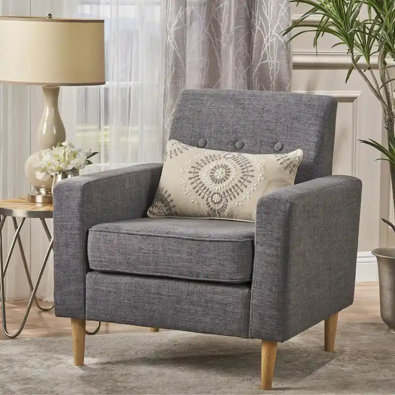 Mid Century Modern Fabric Club Chair