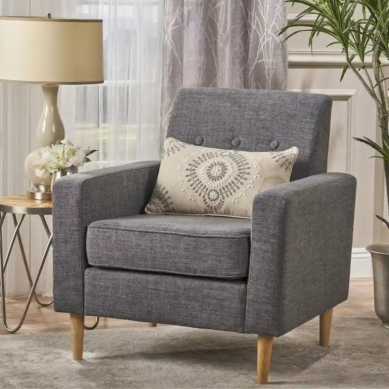 Mid Century Modern Fabric Club Chair