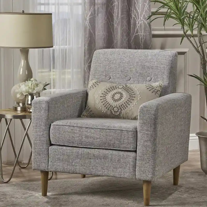 Mid Century Modern Fabric Club Chair