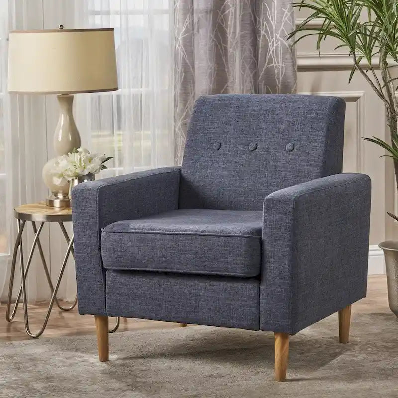 Mid Century Modern Fabric Club Chair