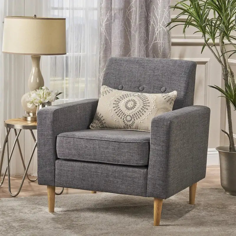 Mid Century Modern Fabric Club Chair