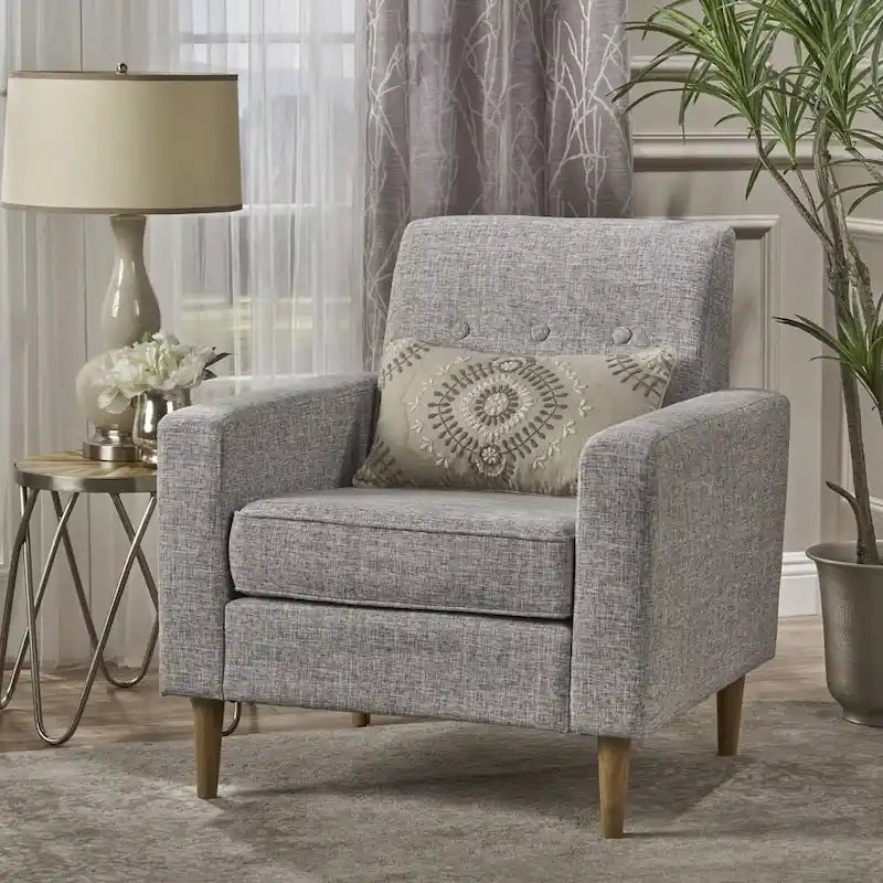 Mid Century Modern Fabric Club Chair