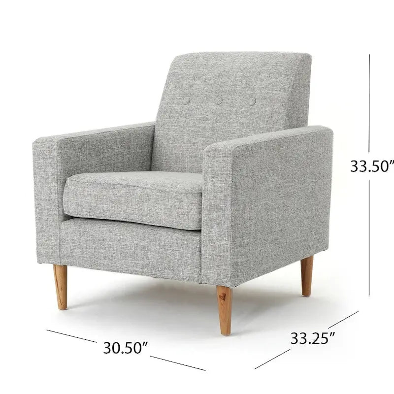 Mid Century Modern Fabric Club Chair