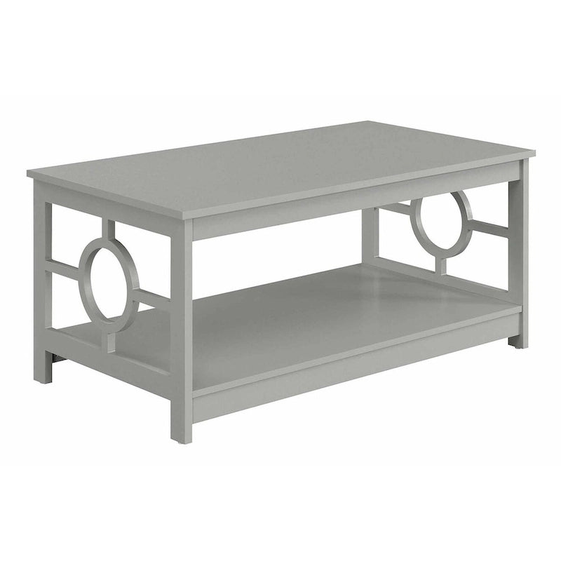 Convenience Ring Coffee Table with Shelf