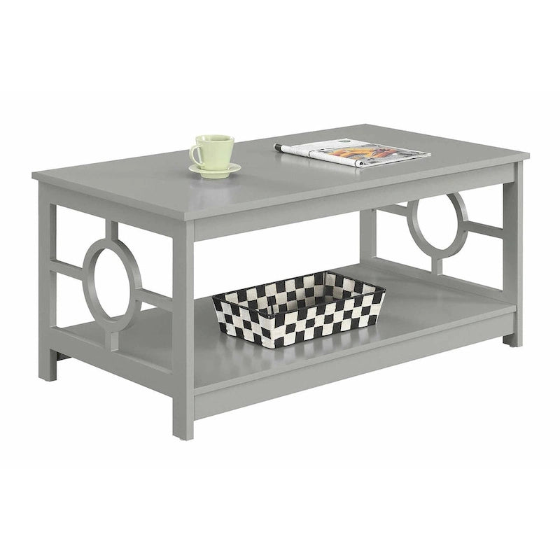 Convenience Ring Coffee Table with Shelf