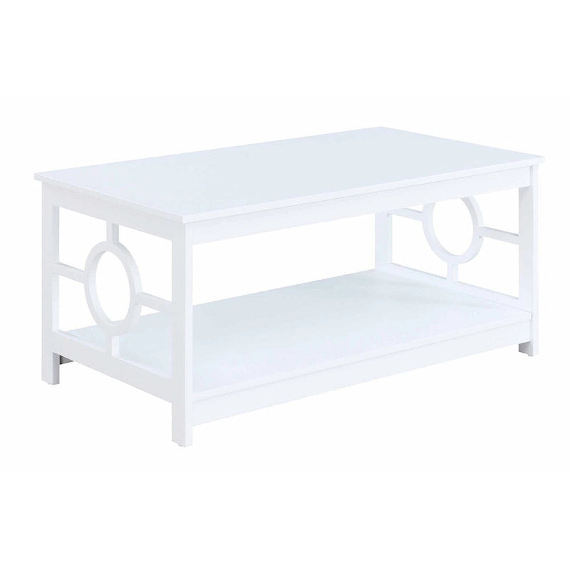 Convenience Ring Coffee Table with Shelf