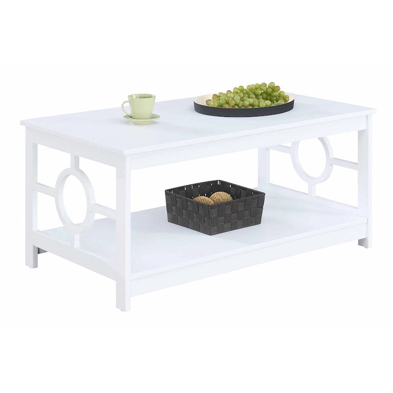 Convenience Ring Coffee Table with Shelf