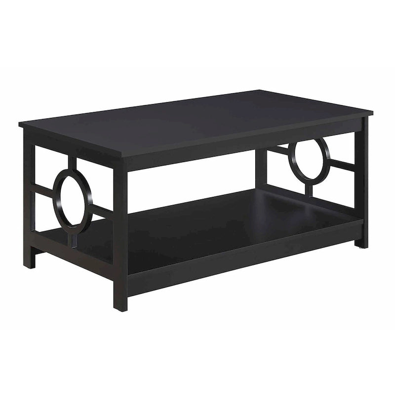 Convenience Ring Coffee Table with Shelf