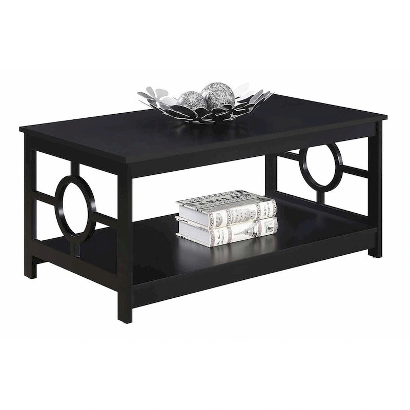 Convenience Ring Coffee Table with Shelf
