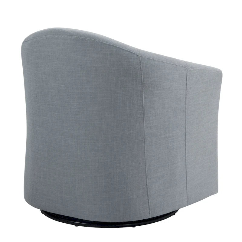 Swivel Accent Chair with Metal Base - 30.7W x 29.9H x 27.5D