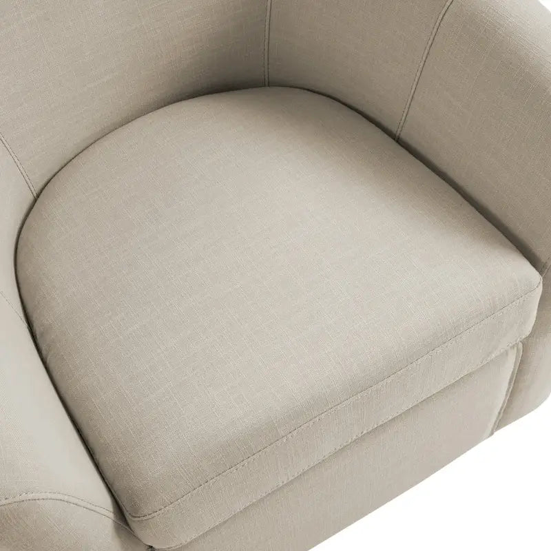 Swivel Accent Chair with Metal Base - 30.7W x 29.9H x 27.5D