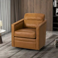 28.74 Wide Genuine Leather Swivel Chair with Arms