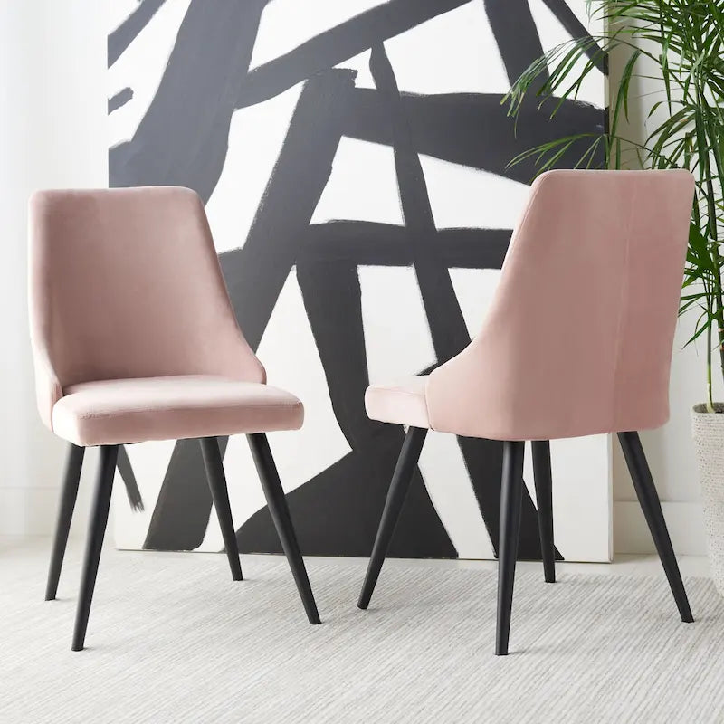 Modern Velvet Dining Room Chair (Set of 2) 22.2 W x 18.8 L x 34.3 H