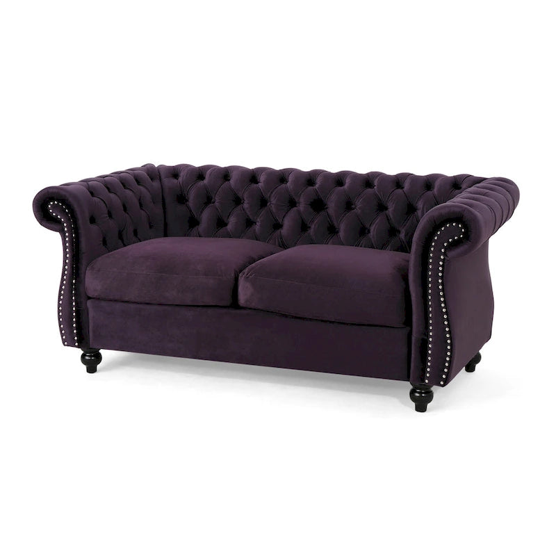 Upholstered Nailhead Loveseat