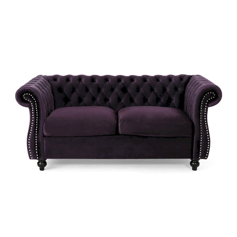 Upholstered Nailhead Loveseat