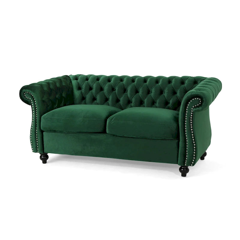 Upholstered Nailhead Loveseat
