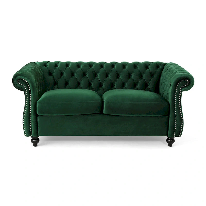 Upholstered Nailhead Loveseat