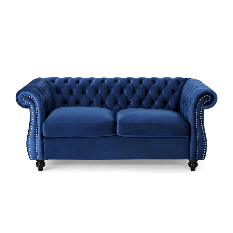 Upholstered Nailhead Loveseat