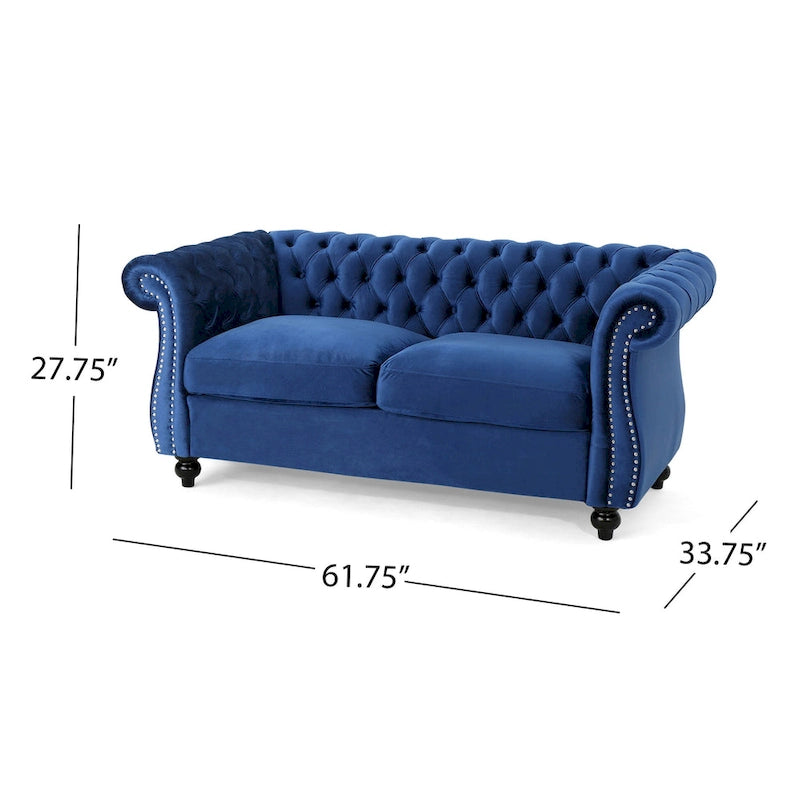 Upholstered Nailhead Loveseat
