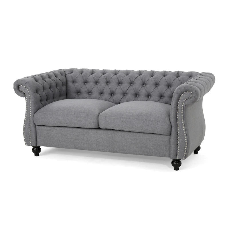 Upholstered Nailhead Loveseat