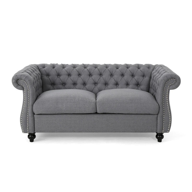 Upholstered Nailhead Loveseat
