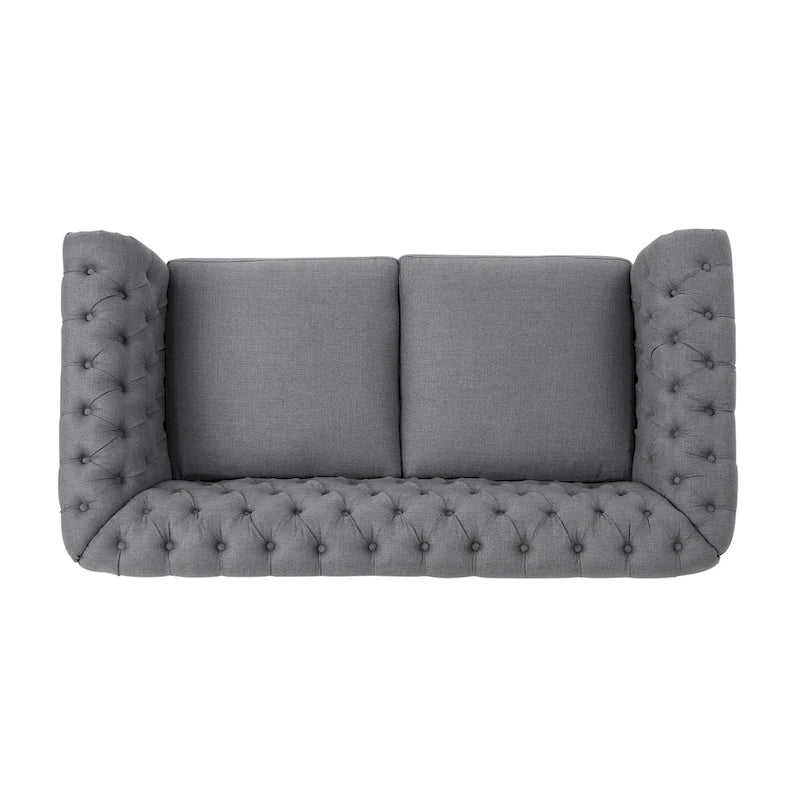 Upholstered Nailhead Loveseat