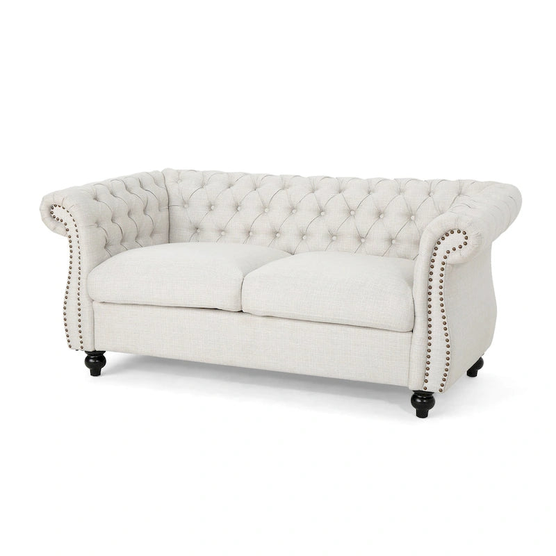 Upholstered Nailhead Loveseat