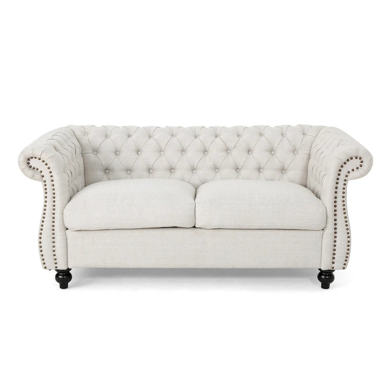 Upholstered Nailhead Loveseat