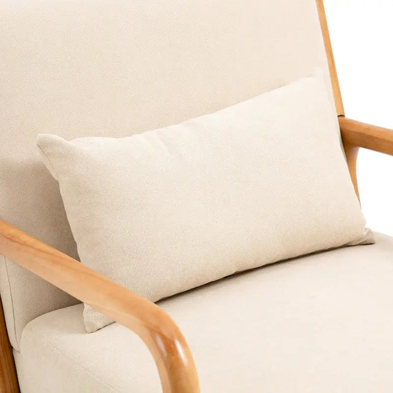 Upholstered Armchair Accent Chairs with Pillows Set of 2