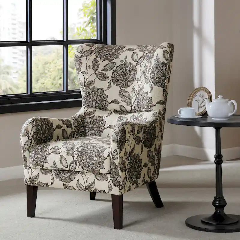 Madison Park Leda Swoop Wing Chair