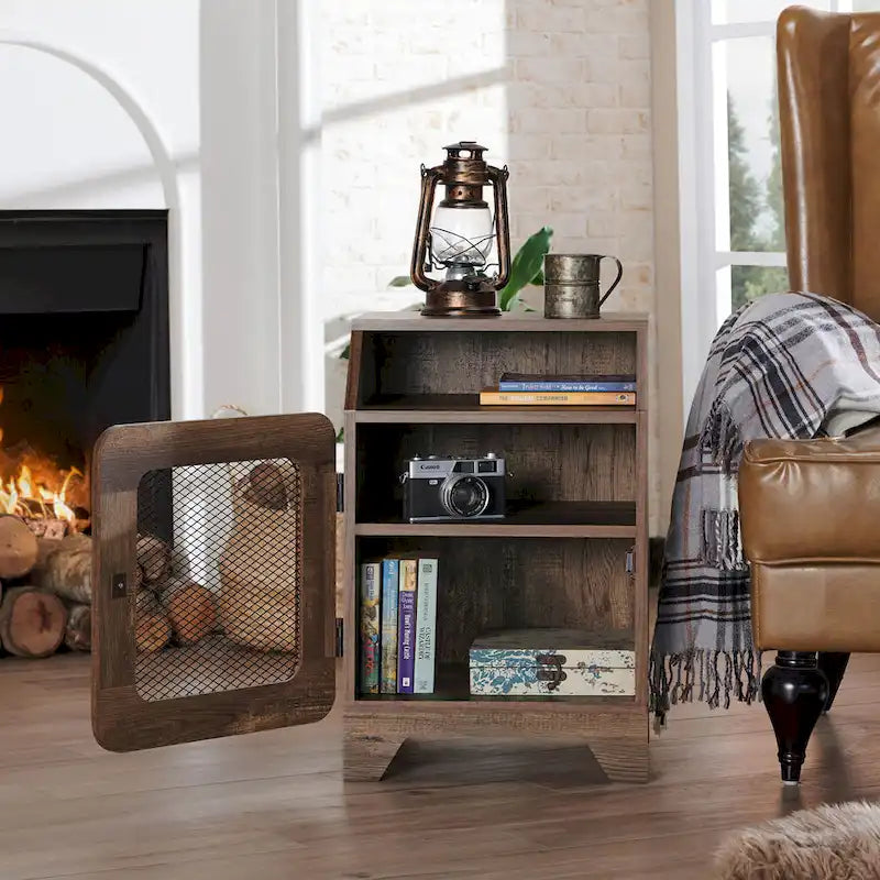 16-inch 3-Shelf End Table