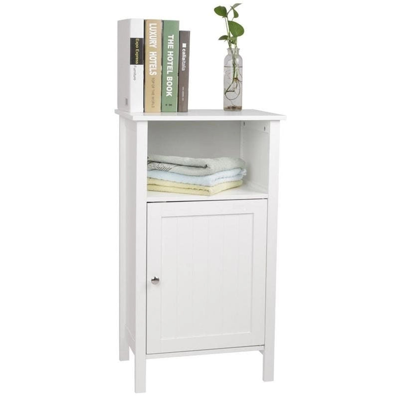 Adjustable Wood Bathroom Storage Floor Cabinet (4 Options)