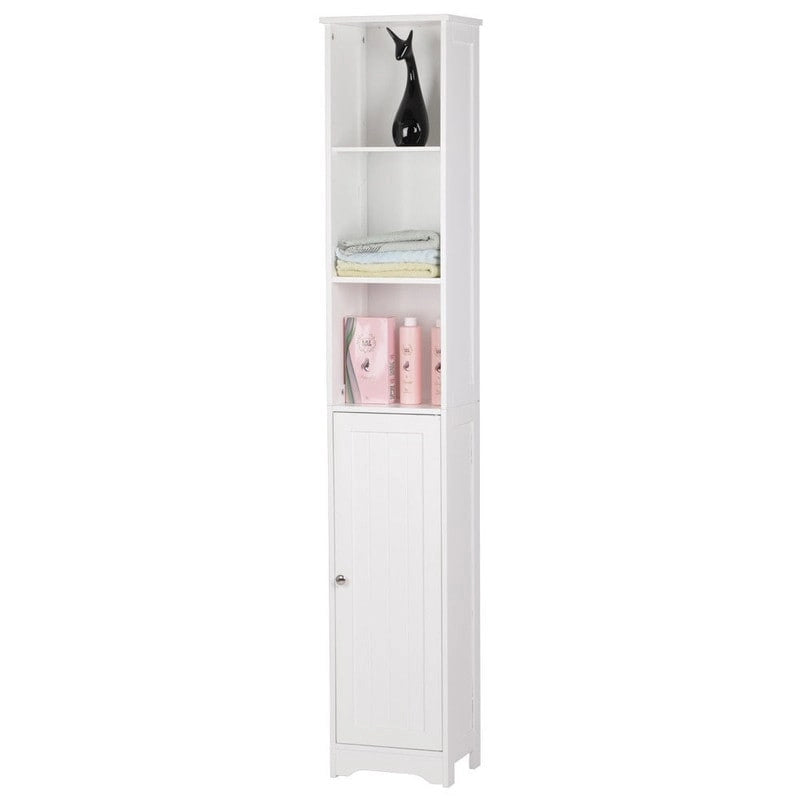 Adjustable Wood Bathroom Storage Floor Cabinet (4 Options)