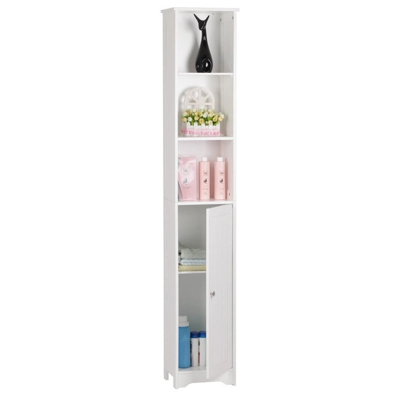 Adjustable Wood Bathroom Storage Floor Cabinet (4 Options)