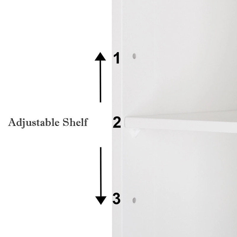 Adjustable Wood Bathroom Storage Floor Cabinet (4 Options)