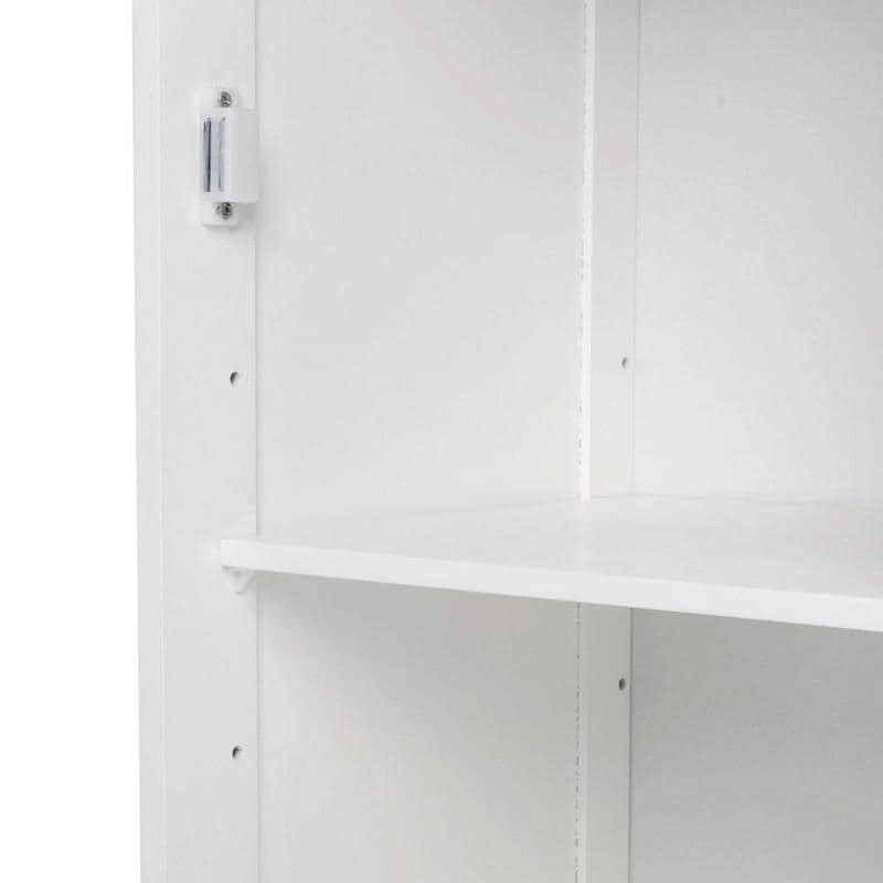 Adjustable Wood Bathroom Storage Floor Cabinet (4 Options)