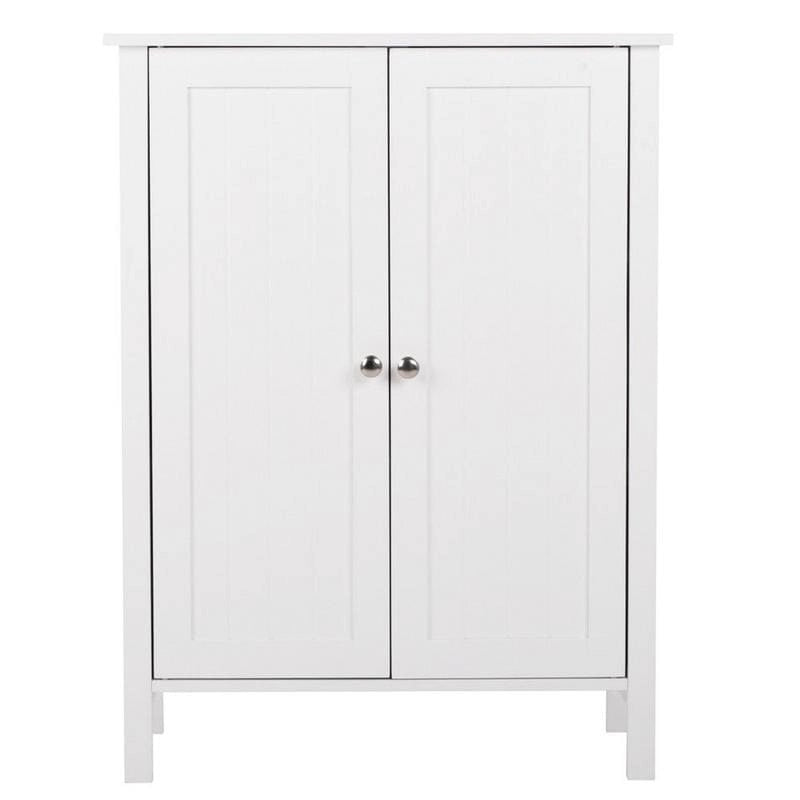 Adjustable Wood Bathroom Storage Floor Cabinet (4 Options)
