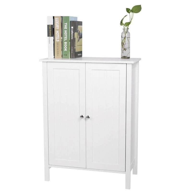 Adjustable Wood Bathroom Storage Floor Cabinet (4 Options)