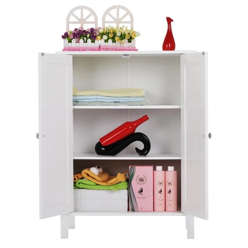 Adjustable Wood Bathroom Storage Floor Cabinet (4 Options)